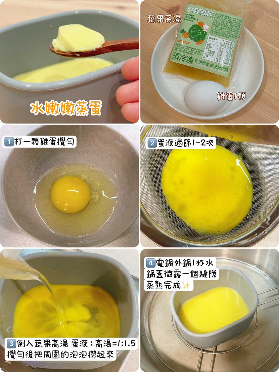 水嫩嫩蒸蛋完整圖文食譜