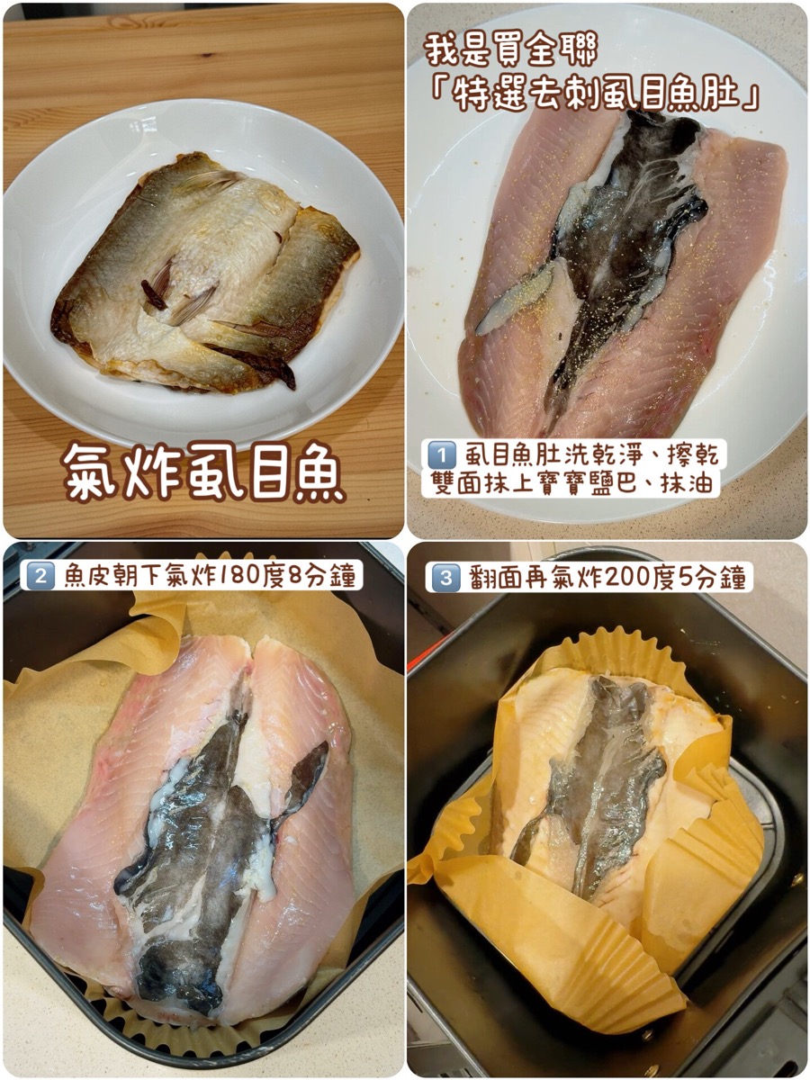 氣炸虱目魚完整圖文食譜