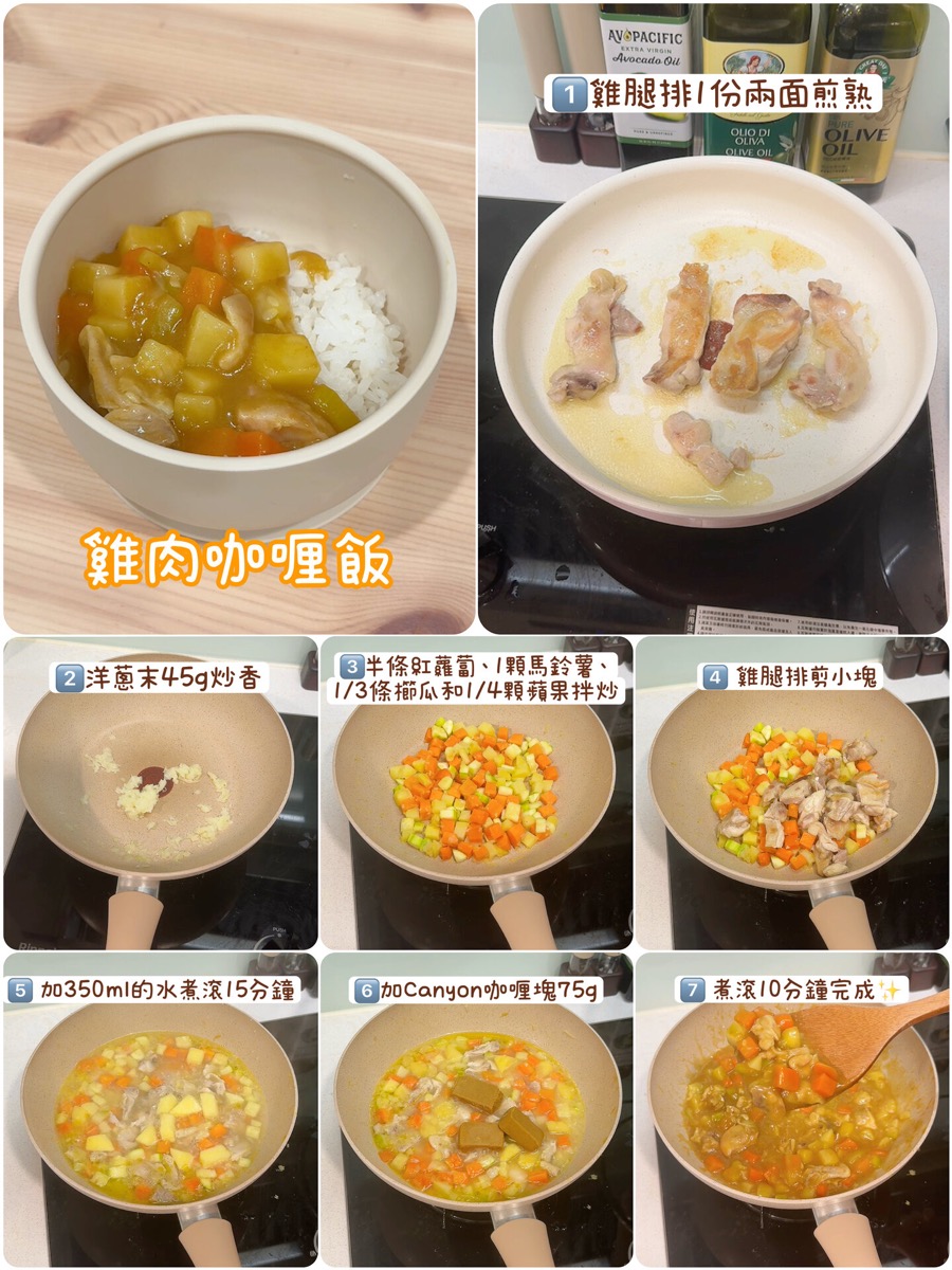 雞肉咖哩飯完整圖文食譜